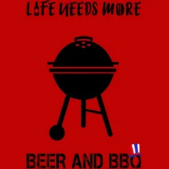 Men's Design By Humans July 4th Life Needs More BBQ By TeeShirtMadness Tank Top