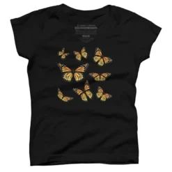 Girl's Design By Humans Monarch Butterfly By AnnArtshock T-Shirt -Design By Humans GUEST 262a9a71 b825 4b89 a0e3 5b1ce617c58d