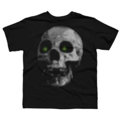 Boy's Design By Humans Giant Halloween Skull By Robotface T-Shirt -Design By Humans GUEST 2633795f 99bd 413c b309 04c9c4491ed5