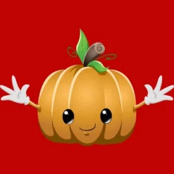 Boy's Design By Humans Halloween Pumpkin Monster 6 By LironPeer T-Shirt