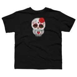 Boy's Design By Humans Cute Red Day Of The Dead Sugar Skull Owl By Jeffbartels T-Shirt -Design By Humans GUEST 2915a612 f635 41bf 890a a53e482fb061