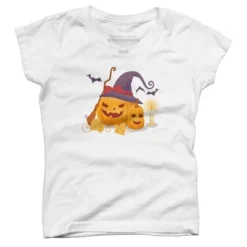 Girl's Design By Humans Halloween Witch Pumpkins With Bats By VectorVillain T-Shirt 11 Girl's Design By Humans Halloween Witch Pumpkins With Bats By VectorVillain T-Shirt -Design By Humans GUEST 2a86e95a 8f09 4cbb abdd 6fb8df255851