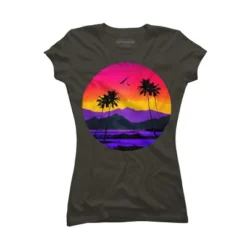 Junior's Design By Humans The Color Of Paradise By Clingcling T-Shirt -Design By Humans GUEST 2b12e38d d74e 4292 a4ca bfaba783fb3d