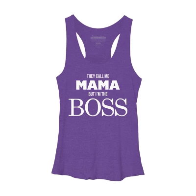 Women's Design By Humans They Call Me Mama But I'm The Boss By Shirz Racerback Tank Top 5 Women's Design By Humans They Call Me Mama But I'm The Boss By Shirz Racerback Tank Top - Image 5