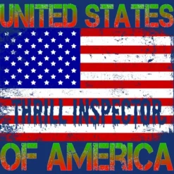 Women's Design By Humans Halloween Thrill Inspector Funny USA Military Soldier Veteran Un By TeeShirtMadness Racerback Tank Top