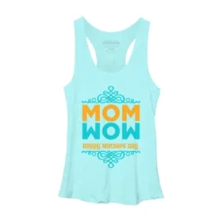 Women's Design By Humans Happy Mother's Day Mom Wow By Tmsarts Racerback Tank Top -Design By Humans GUEST 2db2206e 2aa1 4c2d bfcc d36f66534450