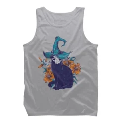 Men's Design By Humans Spooky Cat By Jess1586 Tank Top -Design By Humans GUEST 2ef8a6fc 425a 4f42 9669 a6c4c1ff345c