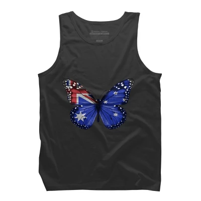 Men's Design By Humans Butterfly Flag Of Australia By GiftsIdeas Tank Top 3 Men's Design By Humans Butterfly Flag Of Australia By GiftsIdeas Tank Top - Image 3