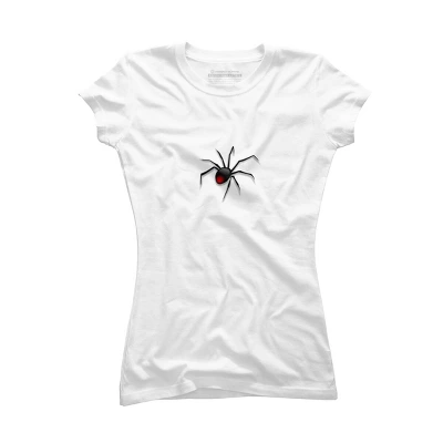 Junior's Design By Humans Halloween Spider Tshirt By Bambino T-Shirt 4 Junior's Design By Humans Halloween Spider Tshirt By Bambino T-Shirt - Image 4