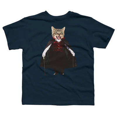 Boy's Design By Humans Catcula Cat Kitten Dracula Cute Funny Halloween T Shirt By JOHANNESART T-Shirt 3 Boy's Design By Humans Catcula Cat Kitten Dracula Cute Funny Halloween T Shirt By JOHANNESART T-Shirt - Image 3