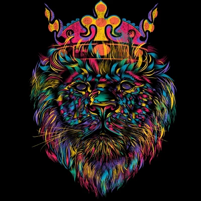 Junior's Design By Humans Bright Like A King Lion By DBHOriginals T-Shirt 1 Junior's Design By Humans Bright Like A King Lion By DBHOriginals T-Shirt
