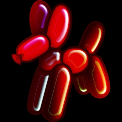 Junior's Design By Humans Balloon Animal - Dog (red) By TaliRachelle T-Shirt 1 Junior's Design By Humans Balloon Animal - Dog (red) By TaliRachelle T-Shirt