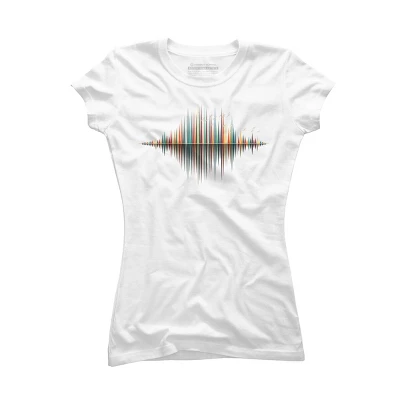 Junior's Design By Humans Nature's Music - Sound Wave By NomAdartStudio T-Shirt 4 Junior's Design By Humans Nature's Music - Sound Wave By NomAdartStudio T-Shirt - Image 4