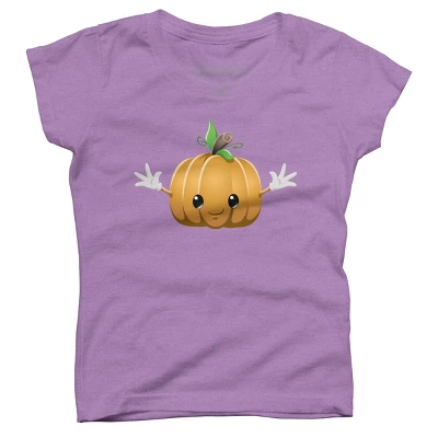 Girl's Design By Humans Halloween Pumpkin Monster 6 By LironPeer T-Shirt 4 Girl's Design By Humans Halloween Pumpkin Monster 6 By LironPeer T-Shirt - Image 4