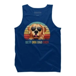Men's Design By Humans Best Dog Dad Ever Golden Retriever By LuckyCharm99 Tank Top -Design By Humans GUEST 3323a6ec 390e 4dc0 8d15 06bc89b844fb