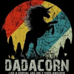 Men's Design By Humans Dadacorn Like A Normal Dad, More Awesome By Shirtpublic Tank Top