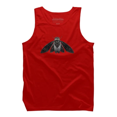 Men's Design By Humans Monochrome Cicada By Realkey Tank Top 3 Men's Design By Humans Monochrome Cicada By Realkey Tank Top - Image 3