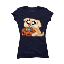 Junior's Design By Humans Halloween Candy Pup By Puppers T-Shirt 13 Junior's Design By Humans Halloween Candy Pup By Puppers T-Shirt -Design By Humans GUEST 3438a387 936c 4a4d b6b0 177f6082fd36