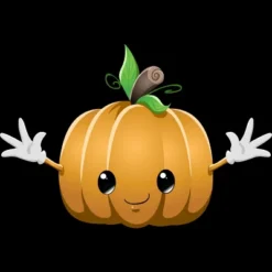 Girl's Design By Humans Halloween Pumpkin Monster 6 By LironPeer T-Shirt