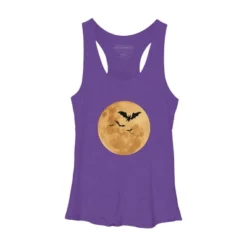 Women's Design By Humans Halloween - Moon By MonkeyStore Racerback Tank Top -Design By Humans GUEST 363f3dd7 e1e0 45d7 be2f 055a5992e966