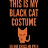 Men's Design By Humans Halloween Introvert Black Cat Costume By Commykaze Tank Top