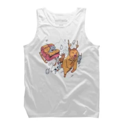 Men's Design By Humans Christmas Santa Cat By ArtStyleAlice Tank Top -Design By Humans GUEST 38a368a0 4322 4f10 b3d8 0896fffdfb97