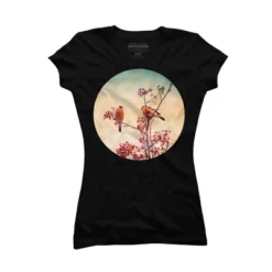 Junior's Design By Humans Bullfinch Eat Rowan By AnnArtshock T-Shirt -Design By Humans GUEST 38b061f5 48d2 4840 a04a 05ae2437c663