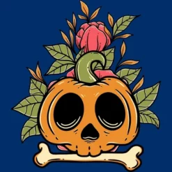 Men's Design By Humans Halloween With Rose Illustration By Rukurustudio Tank Top