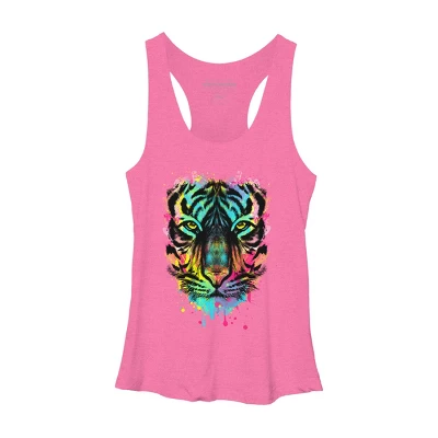 Women's Design By Humans Hunting For Colors By Clingcling Racerback Tank Top 3 Women's Design By Humans Hunting For Colors By Clingcling Racerback Tank Top - Image 3