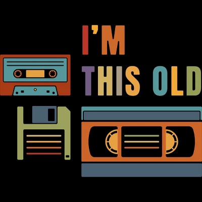 Junior's Design By Humans I'm This Old - Old Data Storage Media By DsgnCraft T-Shirt 1 Junior's Design By Humans I'm This Old - Old Data Storage Media By DsgnCraft T-Shirt