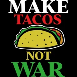 Men's Design By Humans Make Tacos Not War By MusicoIlustre Tank Top