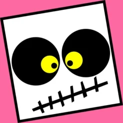 Women's Design By Humans Square Skull By LonaMisa Racerback Tank Top