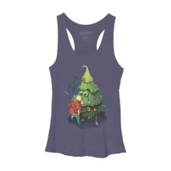 Women's Design By Humans Waiting For Christmas By Kuz512 Racerback Tank Top -Design By Humans GUEST 3c6309b6 089f 4fd8 baef 6b2659fff46e