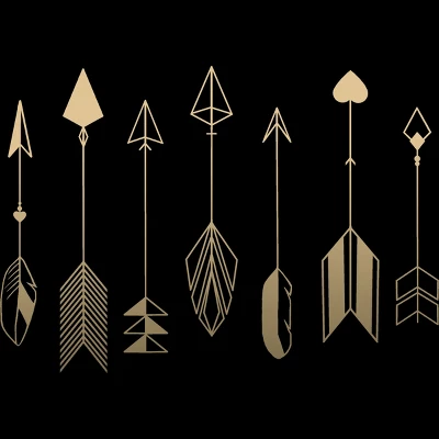 Men's Design By Humans Be Brave Little Arrow (gold) By Staceyroman Tank Top 1 Men's Design By Humans Be Brave Little Arrow (gold) By Staceyroman Tank Top