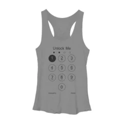 Women's Design By Humans Unlock Me By Clingcling Racerback Tank Top -Design By Humans GUEST 3cf96baf bf59 4376 a539 28976dad4f8b
