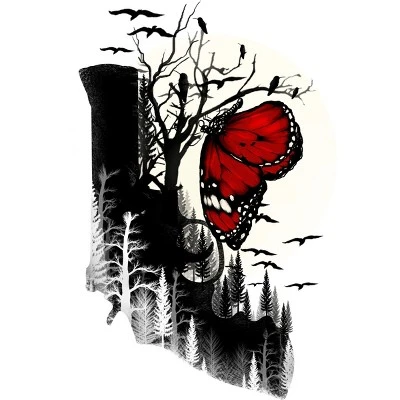 Junior's Design By Humans Eaten By Nature By Flintsky89 T-Shirt 1 Junior's Design By Humans Eaten By Nature By Flintsky89 T-Shirt