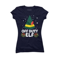 Junior's Design By Humans Off Duty Elf Christmas By Thingsandthings T-Shirt 7 Junior's Design By Humans Off Duty Elf Christmas By Thingsandthings T-Shirt -Design By Humans GUEST 3edbe608 db80 4aba 8f7c cee30903aa57