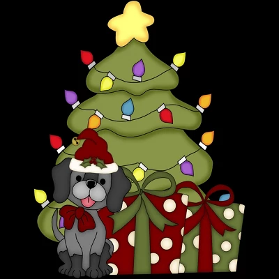 Men's Design By Humans Christmas Doggie By Realdealclipart Tank Top 1 Men's Design By Humans Christmas Doggie By Realdealclipart Tank Top