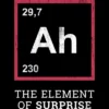 Men's Design By Humans Ah The Element Of Surprise - Funny Gift Idea By Villainspirit T-Shirt