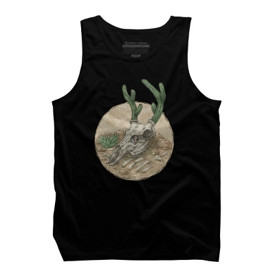 Men's Design By Humans Deer Cactus 2 By Kelelowor Tank Top 4 Men's Design By Humans Deer Cactus 2 By Kelelowor Tank Top - Image 4