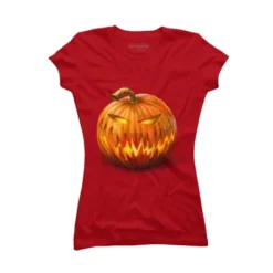 Junior's Design By Humans Jack O'Lantern By Ldarro T-Shirt -Design By Humans GUEST 42ddae5a 1793 427c 98ed f985ea779940