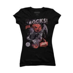 Junior's Design By Humans Rock Pumpkin By EduEly T-Shirt 8 Junior's Design By Humans Rock Pumpkin By EduEly T-Shirt -Design By Humans GUEST 430ef8b8 fc5e 41bd a217 f5a3a77b4077
