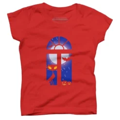 Girl's Design By Humans Halloween Mood By CuckooParrot T-Shirt -Design By Humans GUEST 43f00adb 7721 4668 8c08 fbbaeec6c62f