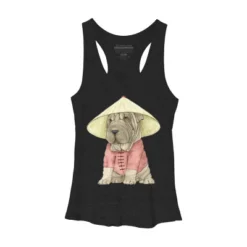 Women's Design By Humans Shar Pei By Barruf Racerback Tank Top -Design By Humans GUEST 44e0d79e 1203 4cc8 a3b3 95c3e550f421