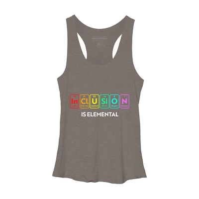 Design By Humans Inclusion Is Elemental Flag Rainbow Periodic Table By CyanidieRacerback Tank Top 2 Design By Humans Inclusion Is Elemental Flag Rainbow Periodic Table By CyanidieRacerback Tank Top - Image 2