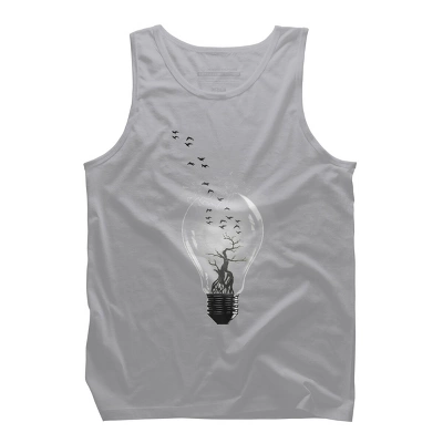 Men's Design By Humans Bulb By Barmalizer Tank Top 4 Men's Design By Humans Bulb By Barmalizer Tank Top - Image 4