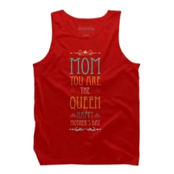Men's Design By Humans Mother's Day Mom Queen By Tmsarts Tank Top -Design By Humans GUEST 4696d7da 87f1 4058 9d6a b5e7f2137865
