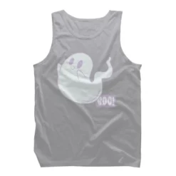 Men's Design By Humans Boo Cute Ghost Halloween Cute Design By BoogieCreates Tank Top -Design By Humans GUEST 47a328b3 a19e 4a7f a130 1d5cf054170a