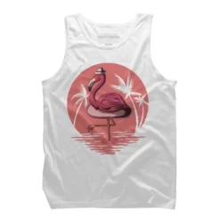 Men's Design By Humans Flamingo Summer Vibes By Kai2day Tank Top -Design By Humans GUEST 483821c5 b7fd 4c84 a4a6 a6243a9d8e6d