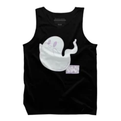 Men's Design By Humans Boo Cute Ghost Halloween Cute Design By BoogieCreates Tank Top -Design By Humans GUEST 48b7fc5b 1511 4fb0 abb0 3e1b9a36c6ad
